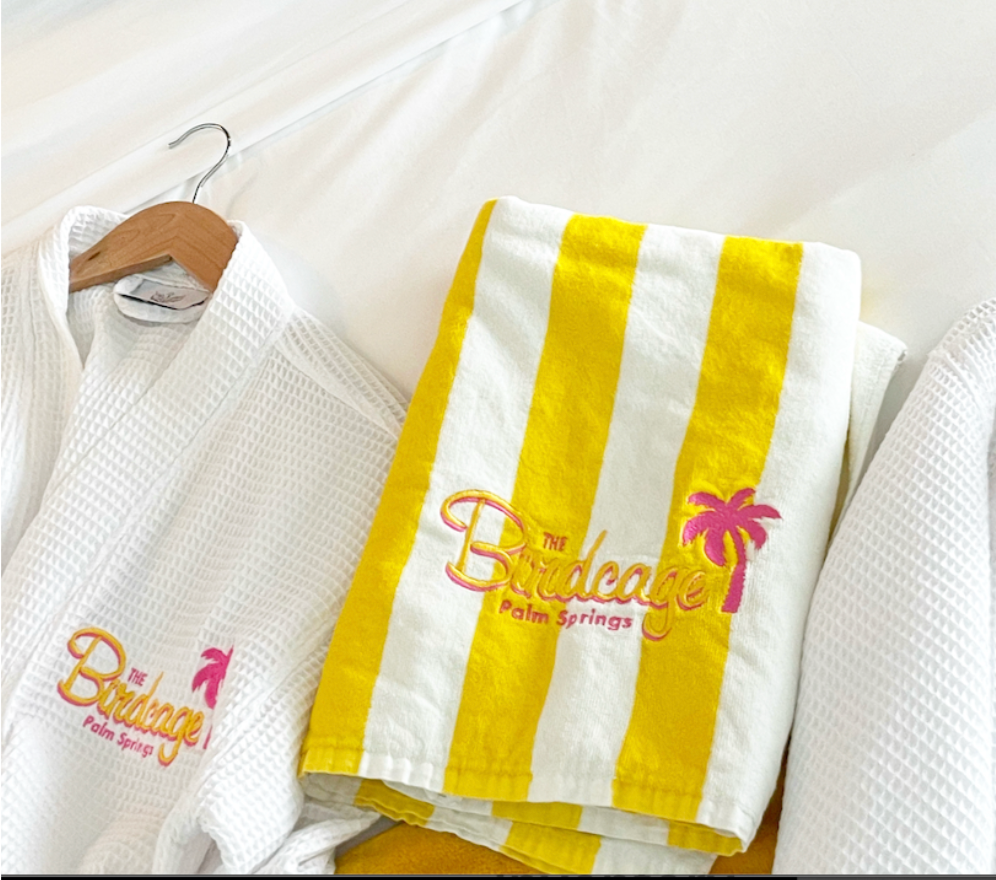 The Birdcage Palm Springs Towels